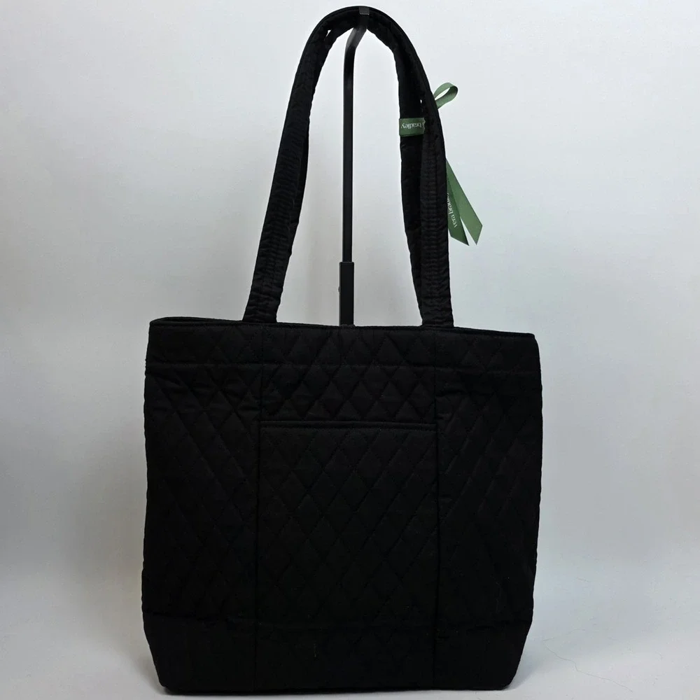 NEW Vera‎ Bradley Small Origional Tote in Black  Moonless Night Retired #801